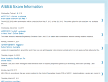 Tablet Screenshot of aieeeinformation.blogspot.com