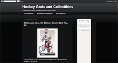 Desktop Screenshot of hockeygodsandcollectibles.blogspot.com