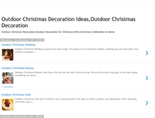 Tablet Screenshot of outdoorchristmasdecorationideas.blogspot.com