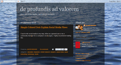 Desktop Screenshot of deprofundisadvalorem.blogspot.com