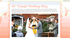 Desktop Screenshot of nctriangleweddings.blogspot.com