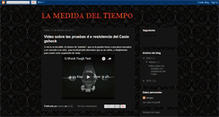 Desktop Screenshot of lamedidadeltiempo.blogspot.com