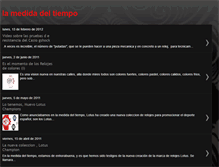 Tablet Screenshot of lamedidadeltiempo.blogspot.com