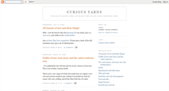 Desktop Screenshot of curiousyarns.blogspot.com