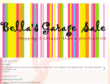 Tablet Screenshot of bellagaragesale.blogspot.com