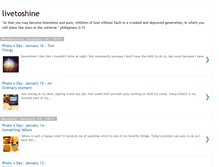 Tablet Screenshot of livetoshine.blogspot.com