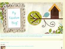 Tablet Screenshot of myrandomblog9.blogspot.com