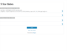 Tablet Screenshot of 5starbabe.blogspot.com