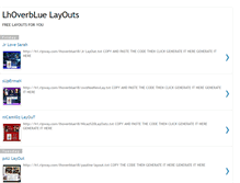 Tablet Screenshot of lhoverbluelayouts.blogspot.com
