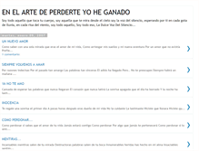 Tablet Screenshot of enelartedeperderteyoheganado.blogspot.com