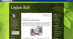 Desktop Screenshot of legianbali.blogspot.com
