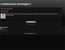 Tablet Screenshot of contaminaciontecnologica1-joselyne.blogspot.com