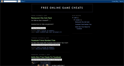 Desktop Screenshot of free-online-game-cheats.blogspot.com