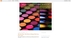 Desktop Screenshot of beautyeyeshadowmakeup.blogspot.com