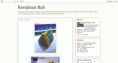 Desktop Screenshot of blogkerajinanbali.blogspot.com