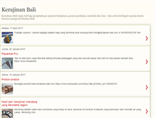 Tablet Screenshot of blogkerajinanbali.blogspot.com