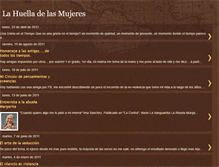Tablet Screenshot of lahuelladelasmujeres.blogspot.com