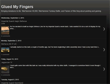 Tablet Screenshot of gluedmyfingers.blogspot.com