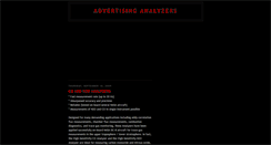 Desktop Screenshot of advertising-analyzer.blogspot.com