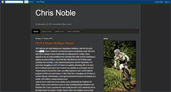 Desktop Screenshot of chris-noble-mtb.blogspot.com