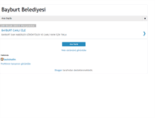 Tablet Screenshot of bayburtbelediyesi.blogspot.com