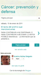 Mobile Screenshot of cancerprevencionydefensa.blogspot.com