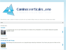 Tablet Screenshot of caminosverticales.blogspot.com