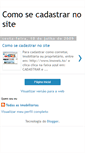 Mobile Screenshot of comocadastrarsite.blogspot.com