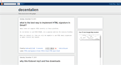 Desktop Screenshot of decentalien.blogspot.com