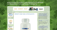 Desktop Screenshot of healthweightlossproductstoreview.blogspot.com