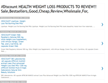 Tablet Screenshot of healthweightlossproductstoreview.blogspot.com