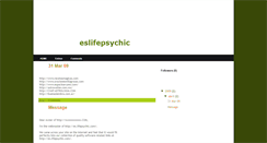 Desktop Screenshot of eslifepsychic.blogspot.com