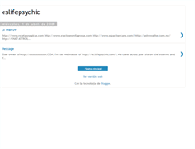 Tablet Screenshot of eslifepsychic.blogspot.com