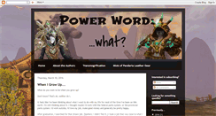 Desktop Screenshot of powerwordwhat.blogspot.com