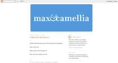 Desktop Screenshot of maxandcamellia.blogspot.com