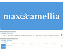 Tablet Screenshot of maxandcamellia.blogspot.com