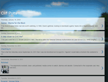 Tablet Screenshot of cliffordallenpotts.blogspot.com
