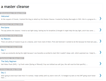 Tablet Screenshot of amastercleanse.blogspot.com