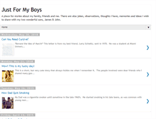 Tablet Screenshot of justformyboys.blogspot.com