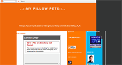 Desktop Screenshot of mypillowpets.blogspot.com