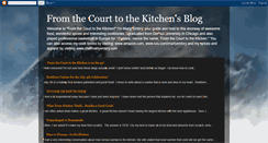 Desktop Screenshot of fromthecourttothekitchen.blogspot.com