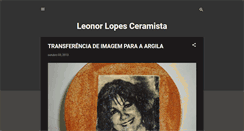 Desktop Screenshot of leonorlopesceramista.blogspot.com