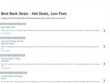 Tablet Screenshot of bank-deals.blogspot.com