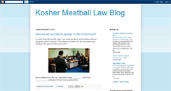 Desktop Screenshot of koshermeatballlawblog.blogspot.com