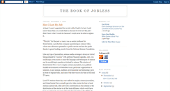 Desktop Screenshot of bookofjobless.blogspot.com