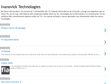 Tablet Screenshot of ivanovicktecnologies.blogspot.com