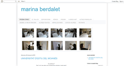 Desktop Screenshot of marinaberdalet.blogspot.com
