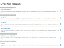 Tablet Screenshot of livingwillresearch.blogspot.com