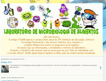 Tablet Screenshot of laboratoriodemicrobiologiadealimentos.blogspot.com