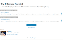 Tablet Screenshot of informednovelist.blogspot.com